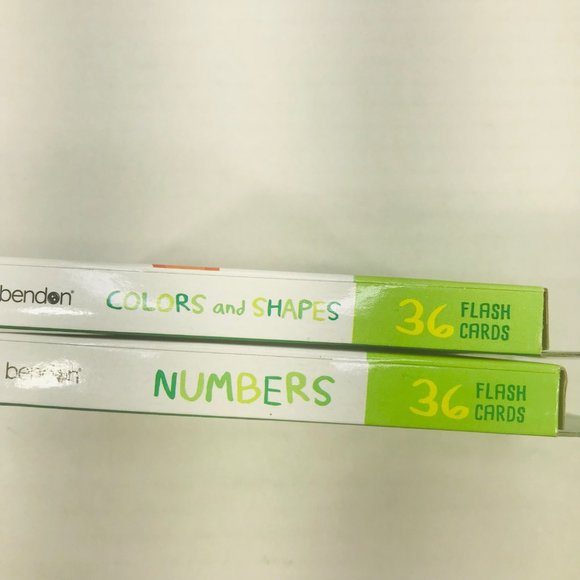 Bendon Numbers / Colors And Shapes Flash Cards Ages 4+ And 3+ New - Picture 5 of 5